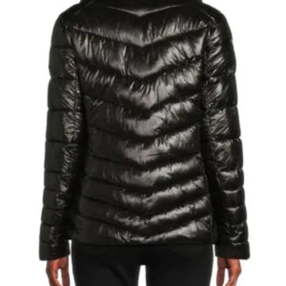 VIA SPIGA Women's Faux Fur Collar Puffer Jacket - Size XL - NWT - Picture 5 of 7
